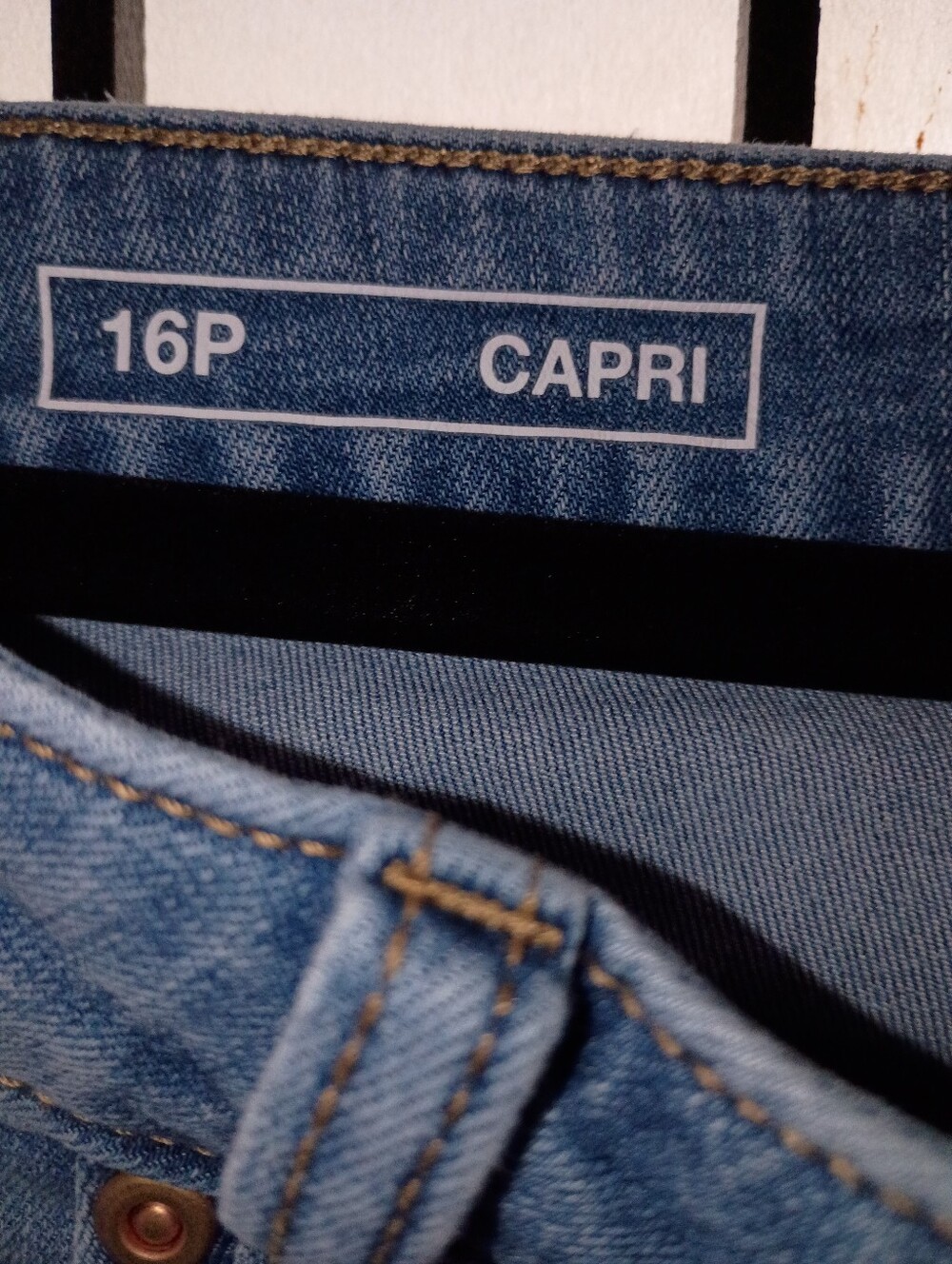 Women's Blue Denim Capri Jeans